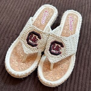 Cruzers University of South Carolina Gamecocks Sandals Women’s Size 7